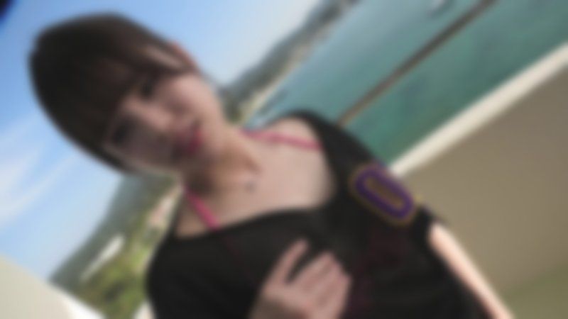 [可愛いすぎる彼女のハメ撮り］無修正【完全顔出し！顔モザイク解禁】楽園リゾートホテルのベランダ➡恥ずかしがりながらフェラ奉仕でつくしちゃう～***中出し２連続しちゃいます！永久保存版！