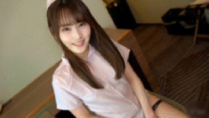 【無】大反響の女子アナ系色白美女降臨！上品な語り口調と見た目清楚系に反して隠語連発ドスケベ丸出し⤴網タイのナースコスが似合い過ぎ！　中だし2発　※特典高画質